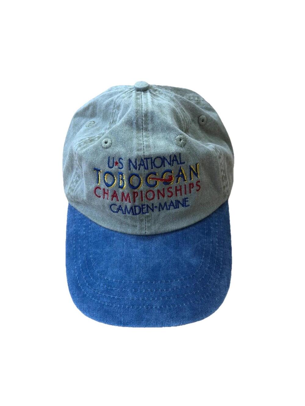 US National Toboggan Championships Camden, Maine Hat With Vintage Look
